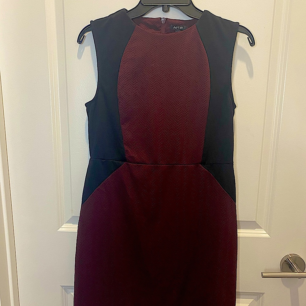Size Medium burgundy dress by Apt 9.